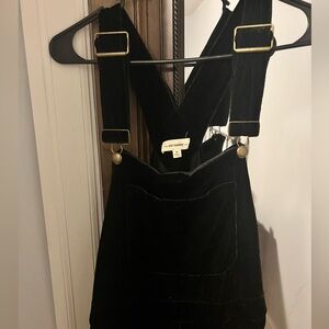 Velvet overalls